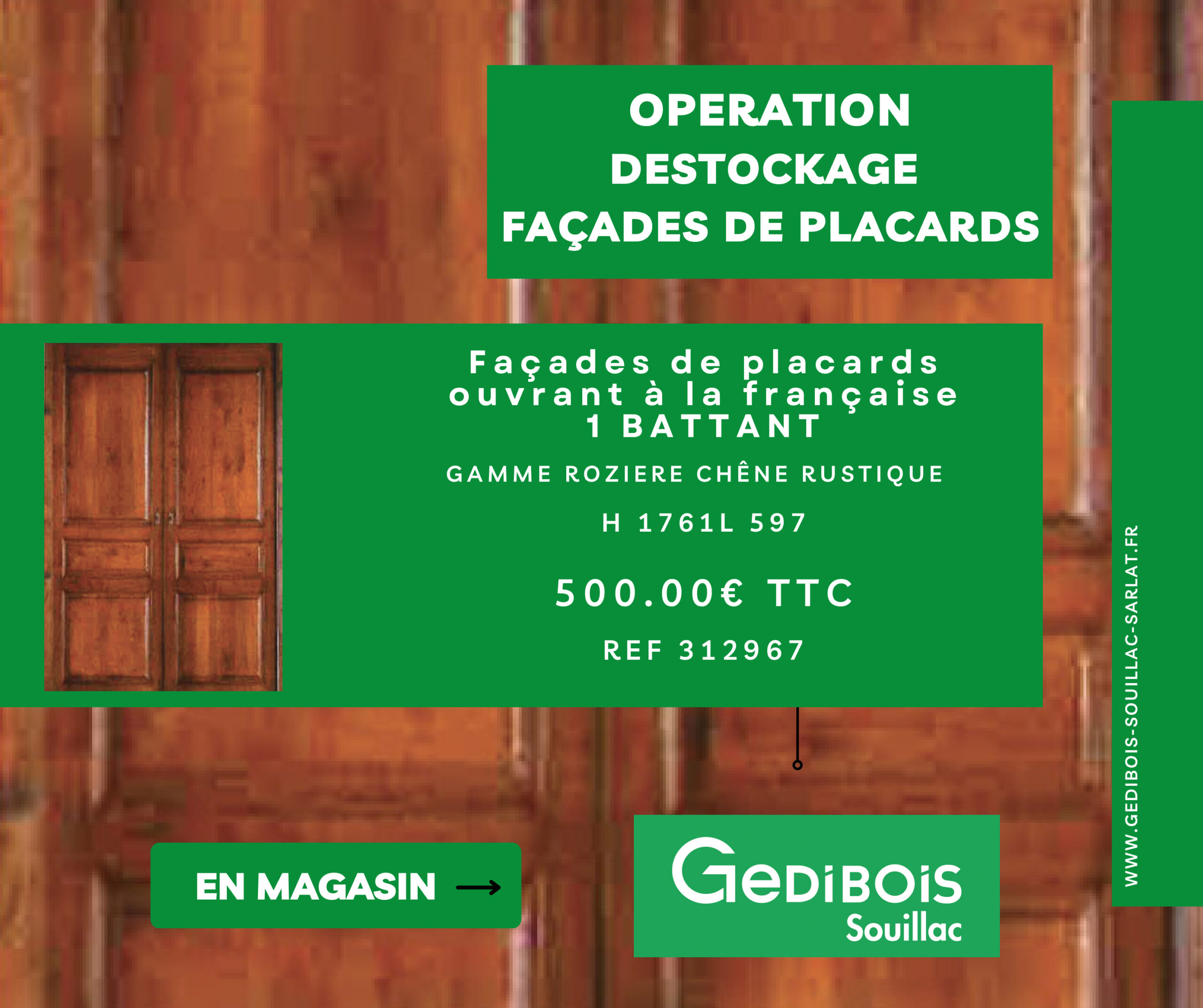 DESTOCKAGE GEDIBOIS