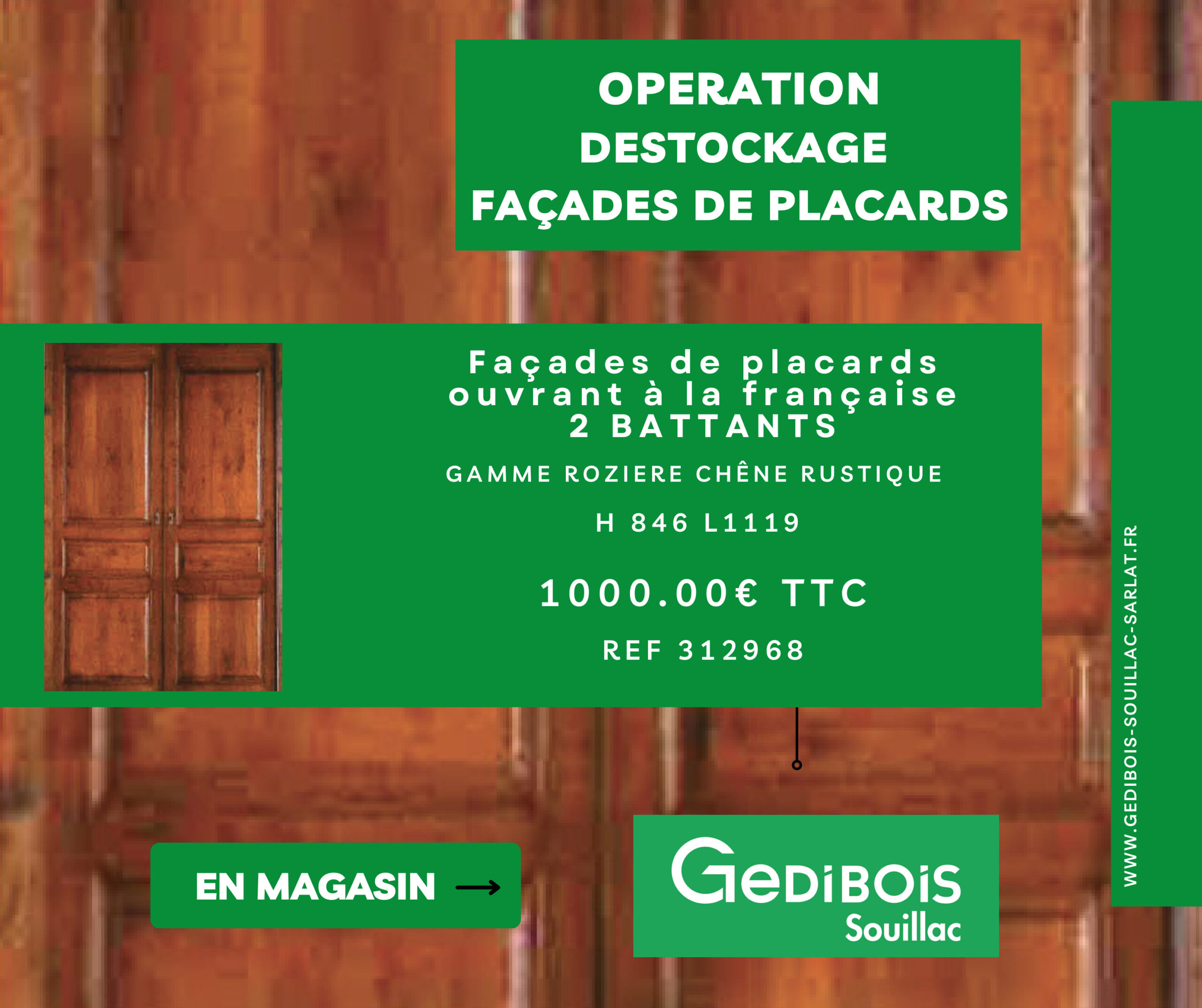 DESTOCKAGE GEDIBOIS